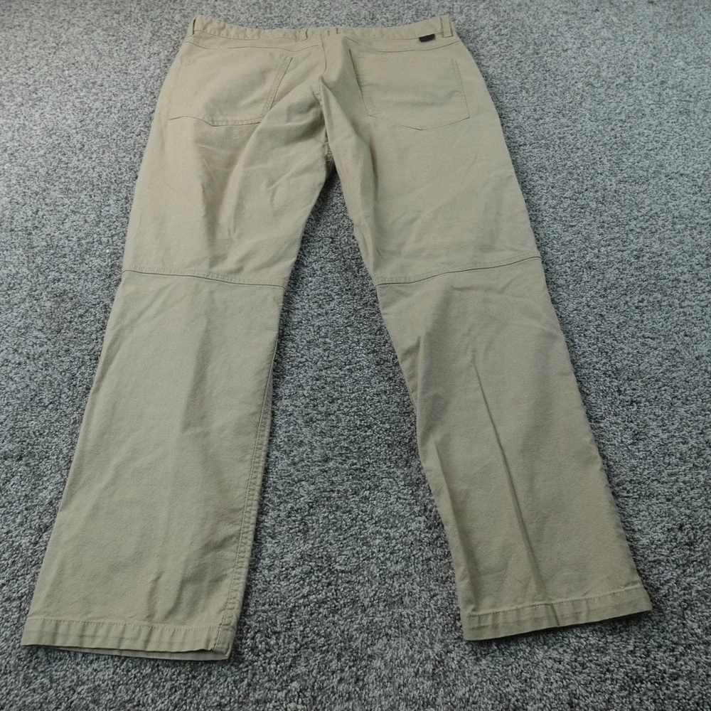 North Face Pants Mens 38X30 Beige Tan Brown Canvas Cargo Outdoor Hiking Stretch